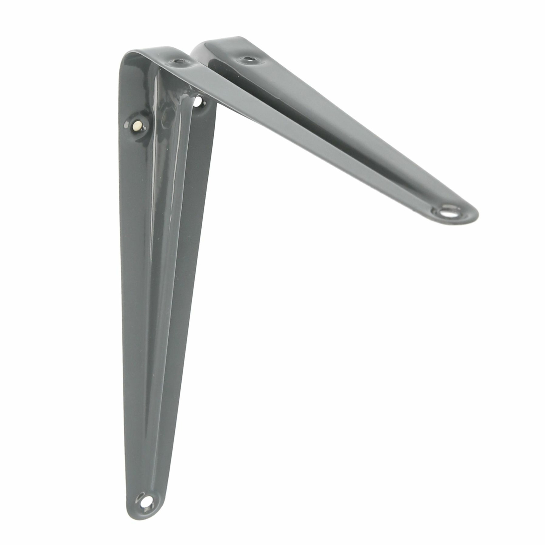 AMIG Plankdrager/planksteun van metaal - gelakt grijs - H250 x B200 mm -