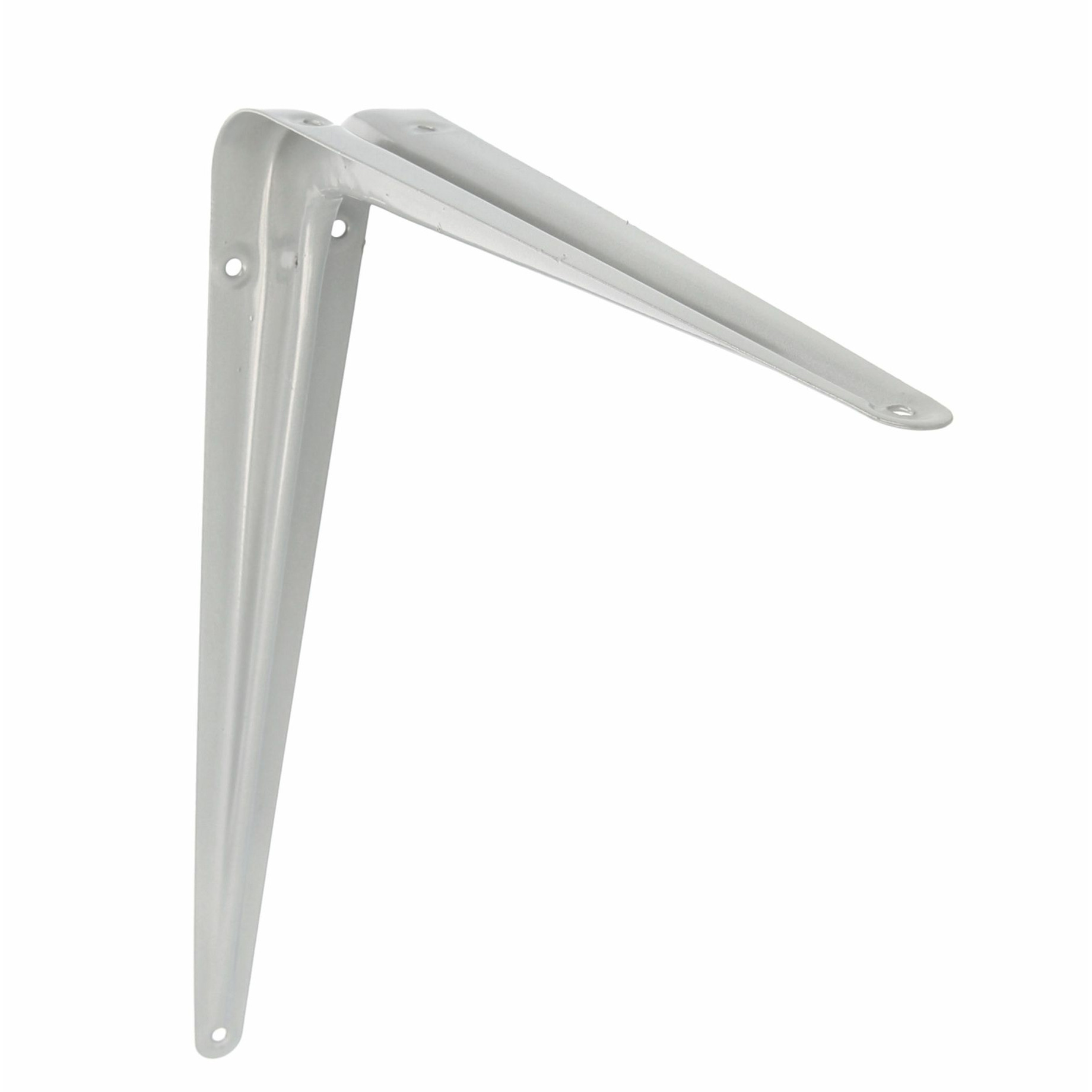 AMIG Plankdrager/planksteun van metaal - gelakt zilver - H300 x B250 mm -