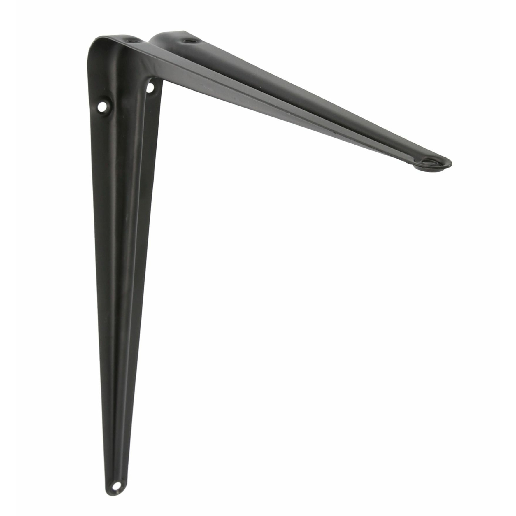 AMIG Plankdrager/planksteun van metaal - gelakt zwart - H300 x B250 mm -