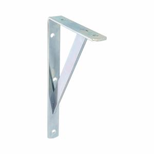 AMIG Plankdrager/planksteun van metaal - gelakt zilver - H200 x B125 mm - Tot 320 kg -