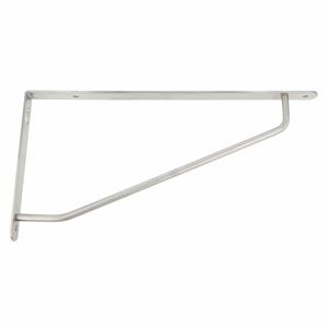 AMIG Plankdrager/steun/muurbeugel - rvs metaal - zilver - H60 x B120 mm - Tot 75 kg -