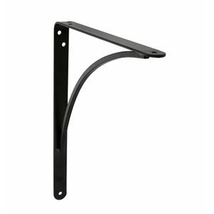 AMIG Plankdrager/planksteun van metaal - gelakt zwart - H150 x B125 mm - Tot 105 kg -