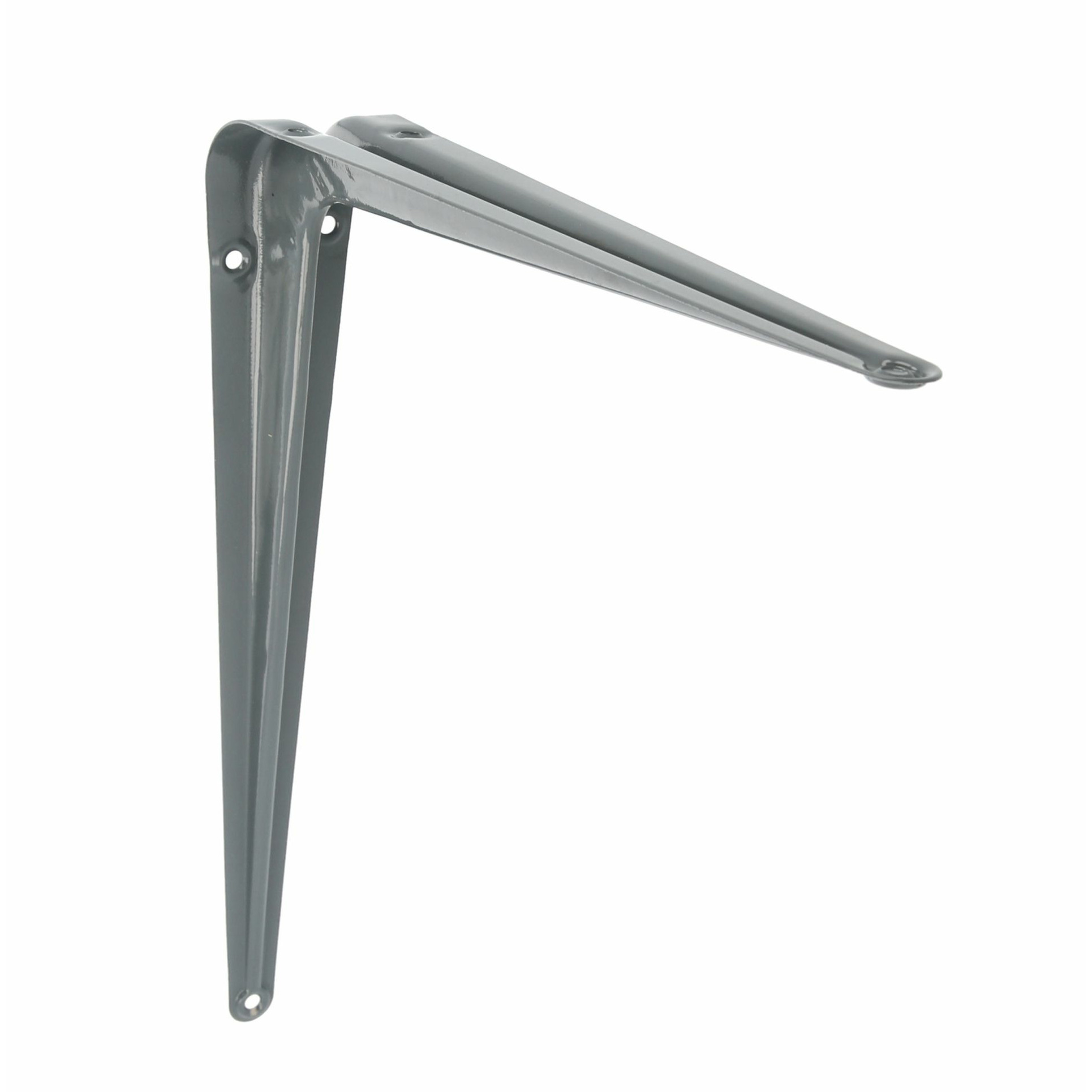 AMIG Plankdrager/planksteun van metaal - gelakt grijs - H450 x B400 mm -