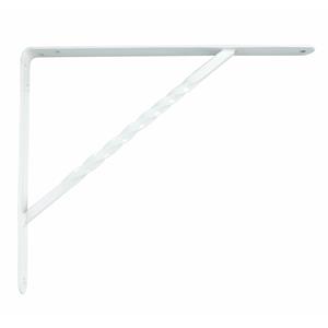 AMIG Plankdrager/steun/beugel Spiraal - metaal - wit - H250 x B200 mm - Tot 225 kg -