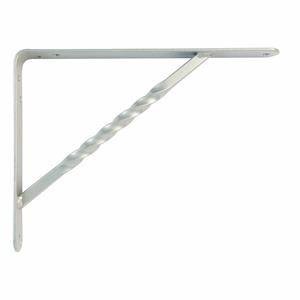 AMIG Plankdrager/steun/beugel Spiraal - metaal - zilver - H250 x B200 mm - Tot 225 kg -