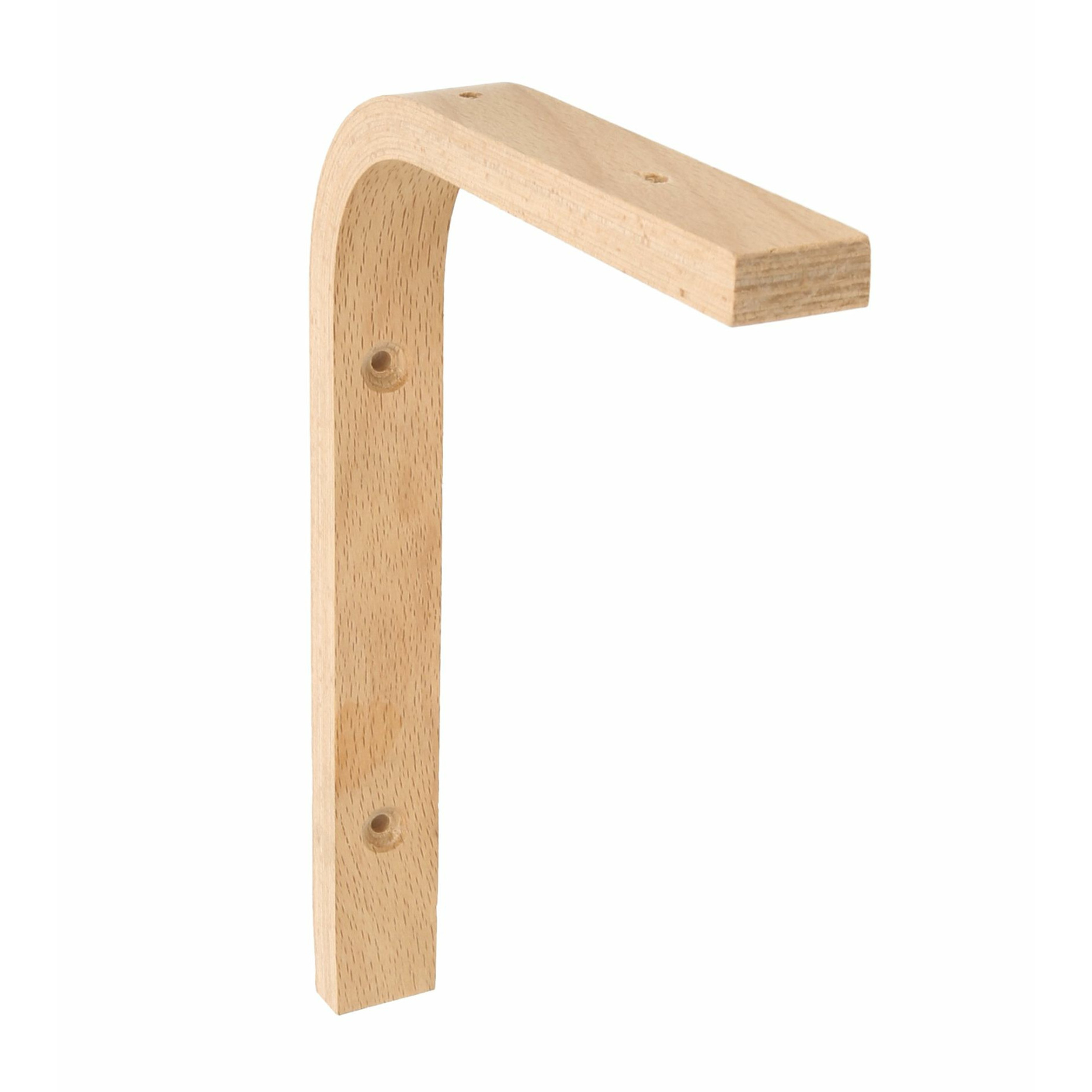 AMIG Plankdrager/planksteun van hout - lichtbruin - H250 x B200 mm -