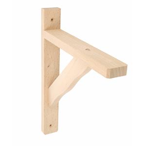 Plankdrager/planksteun van hout - lichtbruin - H280 x B230 mm - Tot 95 kg -