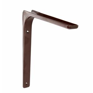 AMIG Plankdrager/planksteun van metaal - gelakt bruin - H250 x B350 mm -