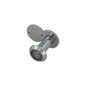 AMIG deurspion/kijkgat - 1x - verchroomd - deurdikte 35 tot 60mm - 160 graden kijkhoek - 14mm boorg -