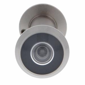 AMIG deurspion/kijkgat - 1x - mat zilver - deurdikte 60 tot 85mm - 160 graden kijkhoek - 16mm -