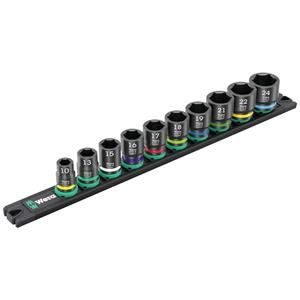 Wera 9607 Nuss-Magnetleiste B Impaktor 1 05005451001 Dopsleutelset Metrisch 3/8 11-delig