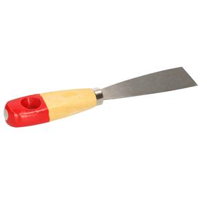 Plamuurmes - werkbreedte 30 mm - conisch geslepen staal - houten greep -