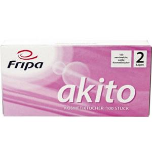 Fripa Kosmetiktuch akito 6011107 21x20cm 2-lagig weiß 100 St./Pack. 6011107