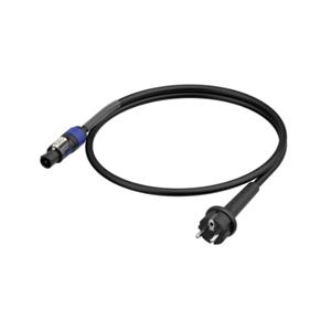 Neutrik 1036410 Strom Anschlusskabel Schwarz/Blau 1.5m