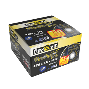 Flexovit 66252850061 Perflex Doorslijpschijven - 125 X 1,0mm - 50 + 5 Gratis
