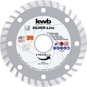 Kwb 797570 Diamanttrennscheibe Durchmesser 125mm Bohrungs-Ø 22.23mm Stein 1St.