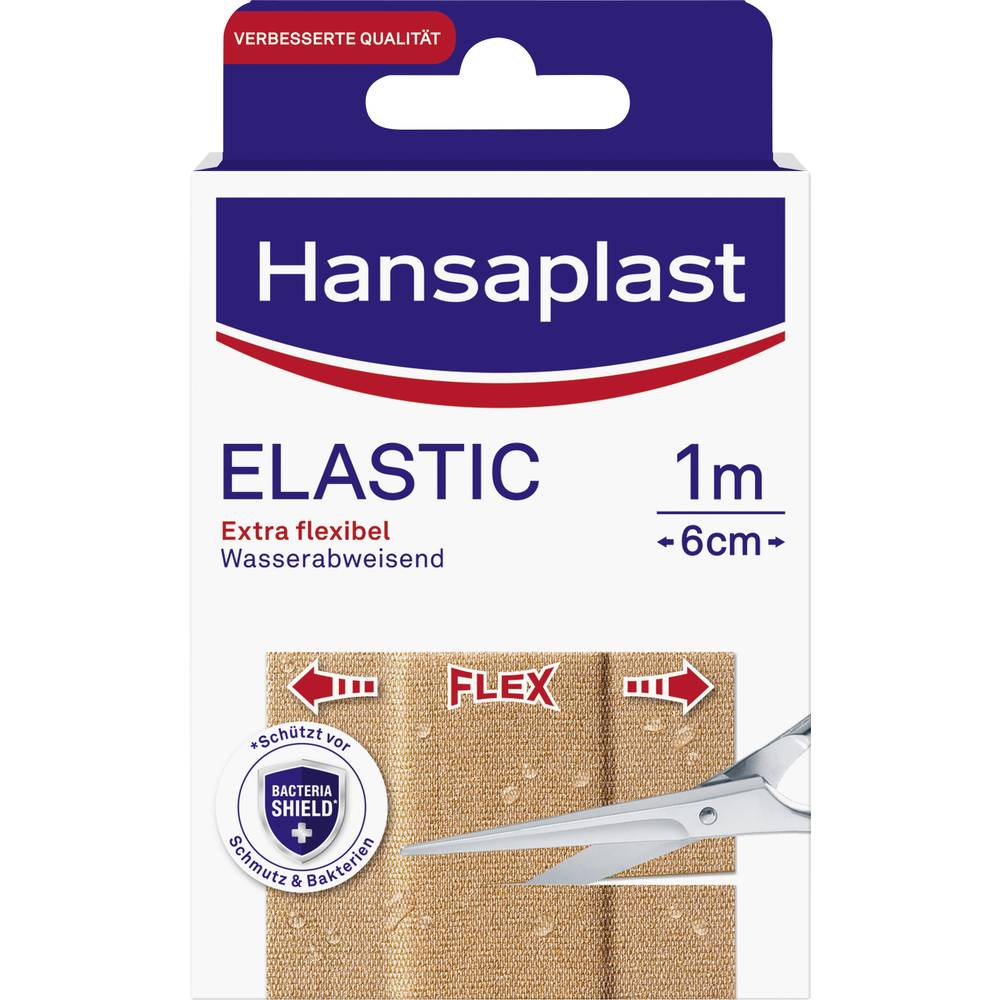 Hansaplast 02607-00000 Heftpflaster Elastic 1m x 6cm 1m