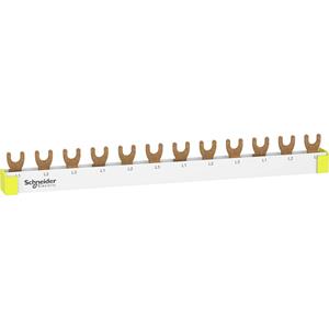 schneiderelectric Schneider Electric R9XFH312 Phasenschiene Lichtgrau (RAL 7035) 63A 500V Leiter-Typ = L 1St.