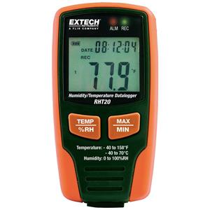 Extech RHT20 Luftfeuchtigkeits- und Temperaturdatenlogger 0% rF 100% rF Datenloggerfunktion