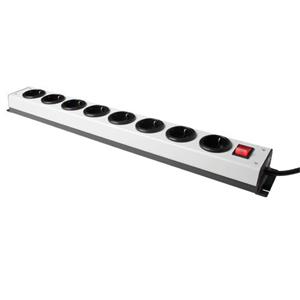 Kaiser 1001/ 8ZL NR639  Heavy Duty PDU Stekkerdoos met Schakelaar - 8x Sockets