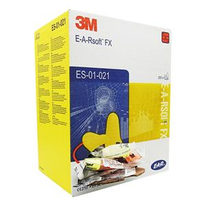 3M E-A-R Soft FX oordopjes met koord - 200 paar | Werk oordoppen  39 dB Zeer hoge demping.