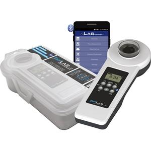 PoolLab 1.0 Photometer Fotometer Chloor, Alkaliciteit, pH-waarde, Actieve zuurstof, Cyanuurzuur, Broom, Chloordioxide, Ozon, Waterstofperoxide,