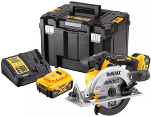 DeWALT DCS565P2-QW 18V Li-ion Accu Cirkelzaag Set (2x 5.0Ah) In TSTAK Koffer - 185 Mm