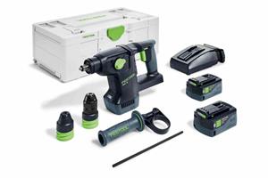 Festool KHC 18 5,0 EBI-Plus Accu-combihamer (2x 5.0Ah Accu) - In Systainer