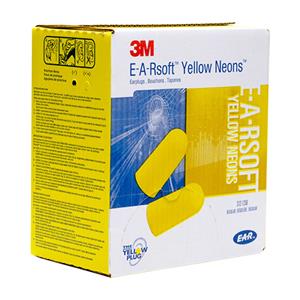 3M E-A-R soft Yellow Neons - 250 paar - Gele Oordoppen | Wegwerp oordopjes  36 dB Hoge demping.