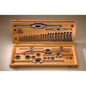 exact Gewindeschneidsatz 35teilig HSS UNC 1/4 , 5/16 , 3/8 , 7/16 , 1/2 , 5/8 , 3/4 ,