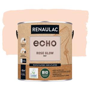 Renaulac Muur- En Plafondverf Echo Bio Rose Glow Mat 2,5l