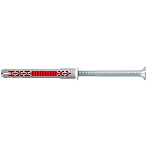 Fischer Universele Nylon Plug Duoxpand 10x80 T + Schroef Met Verzonken Kop 4 Stuks