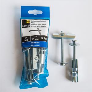 Sencys Hollewandplug Met Bout M6x75mm 5st