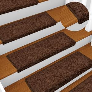 VidaXL Trapmatten 10 st 65x21x4 cm bruin