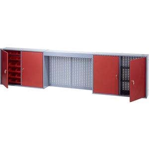Küpper Hangkast met lichtkap 240 cm rood  70182 (b x h x d) 240 x 60 x 19 cm
