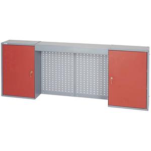 Küpper Hangkast 160 cm, 2 deuren en lichtafdekking rood  70402 (b x h x d) 160 x 60 x 19 cm