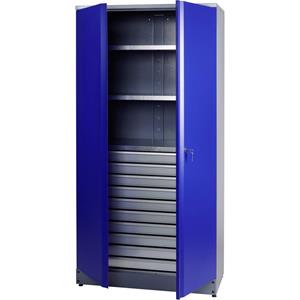 Küpper Materiaalkast met 10 laden  70597 (b x h x d) 910 x 1800 x 450 mm