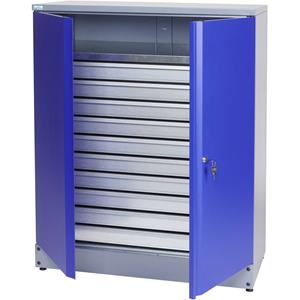 Küpper Materiaalkast 110 cm ultramarinblauw  70697 (b x h x d) 91 x 110 x 45 cm