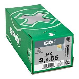 SPAX Gipsplaatschroef Gix A Volle Draad - Gefosfateerd Staal Ø3,9x55mm 1000 St