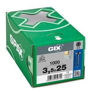 SPAX Gipsplaatschroef Gix D Boorpunt - Gefosfateerd Staal Ø3,5x25mm 1000 St