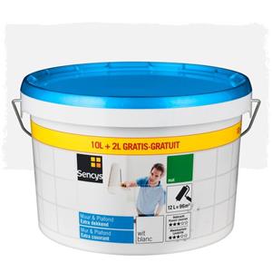 Sencys Verf Muur & Plafond Extra Dekkend 12l