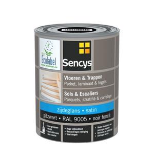 Sencys Hout En Tegel Vloerverf Ral9005 Satijn 750ml