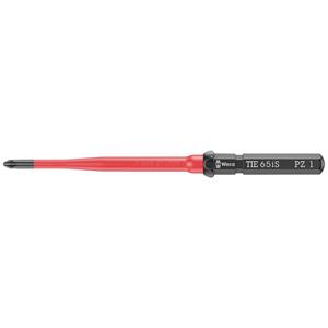 Wera Kraftform Kompakt VDE 65 iS PZ 1 x 157 mm TIE Elektronica Pozidriv Verwisselbare kling PZ 1