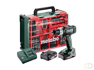 Metabo SB 18 L Set Accu-klopboor/schroefmachine Incl. 2 accus, Incl. lader, Incl. koffer, Incl. accessoires, Brushless