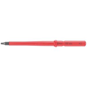 Wera Kraftform Kompakt VDE 68 i # 2 x 157 mm TIE Elektronica Binnen-vierkant (Robertson) Verwisselbare kling 2 mm