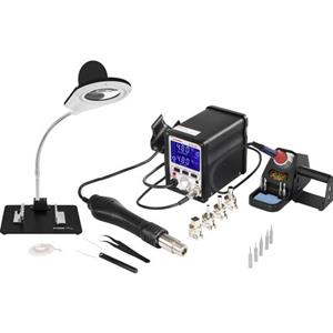 Stamos Soldering Digitaal Soldeerstation - 70 W - Geheugentoetsen - Accessoires - Loeplamp S-ls-45 S