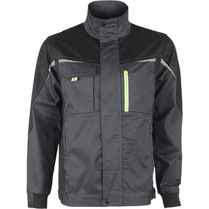 Stenso 4810-80-48 Prisma Spandex-bandjack 62% BW, 35% polyester, 3% Elastan, 270 g/m2, versterkte onderdelen: 600D Oxford, Oxford, grijs, maat 48 Maat: 48