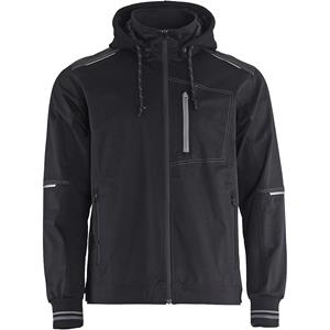 Stenso 4820-40-58 Revolt 4Strech-kraagjack 57% katoen, 40% polyester, 3% Elastan, 240 g/m2, zwart, maat 58 Maat: 58 Zwart
