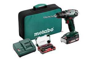 Metabo BS 18 Set 602207580 Accu-schroefboormachine 18 V 2 Ah Li-ion Incl. accu, Brushless, Incl. koffer, Incl. lader, Incl. accessoires