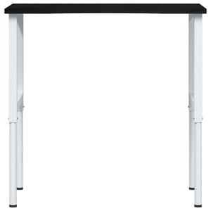 vidaXL Werkbank 100x60x(71,5-98) cm eikenhout donkerbruin